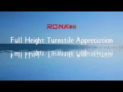 옥외 얼굴 인식 가득 차있는 높은 십자형 회전식 문 보안 보행자 회전문