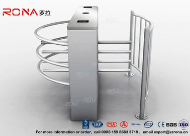 주문 반 자동적인 허리 고도 십자형 회전식 문 입구 IC/ID 카드 접근 제한 AC220V online manufacture