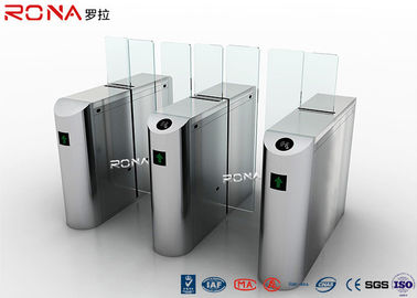 주문 가득 차있는 고도 유리를 가진 장벽 문 220AC Sevor 모터를 미끄러지는 304 스테인리스 online manufacture
