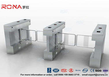 주문 자동적인 도보 자동 입구 RFID 카드 판독기 적외선 감지기 안전 십자형 회전식 문 online manufacture