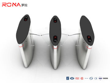 주문 DC24V 20W 플랩 장벽 십자형 회전식 문, 입구 장벽 문 카드 판독기 생물 측정 체계 online manufacture
