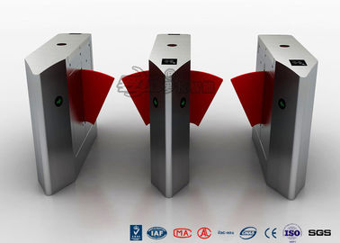 주문 접근 제한 플랩 장벽 십자형 회전식 문, IC/ID 카드를 가진 도보 장벽 문 적외선 감지기 online manufacture