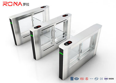 주문 접근 제한 체계를 위한 사무실 건물 RFID 자동 입구 십자형 회전식 문 유리제 문 online manufacture