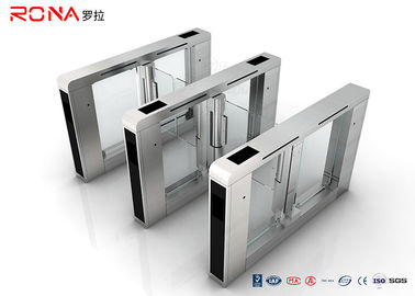 주문 RFID 카드 판독기와 가진 스테인리스 접근 제한 십자형 회전식 문 문 DC 자동 귀환 제어 장치 모터 online manufacture