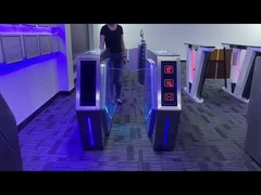 2차선 플랩 배리어 턴스타일 (영화관 내 티켓 관리 시스템 및 조명 포함)