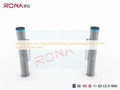 현명한 실린더 문과 304 스테인레스 강 속도 게이트 회전식 십자문 슈퍼마켓 입구