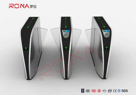 지문 판독 플랩 장벽 게이트 아크릴 플랩 장벽 턴스타일