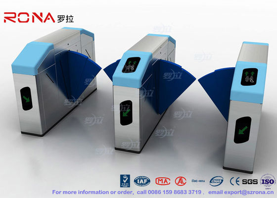 광학적인 철회 가능한 절반 고도 십자형 회전식 문 플랩 장벽 십자형 회전식 문 900mm 폭