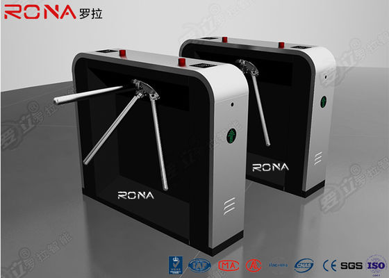 반 자동 Rfid 접근 제한 삼각 십자형 회전식 문 시큐리티 게이트 Customzied 세륨 승인