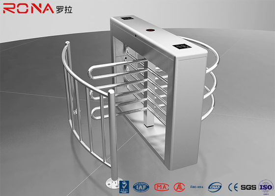 도보 그네 장벽 허리 고도 십자형 회전식 문 입구 RIFD 접근 제한